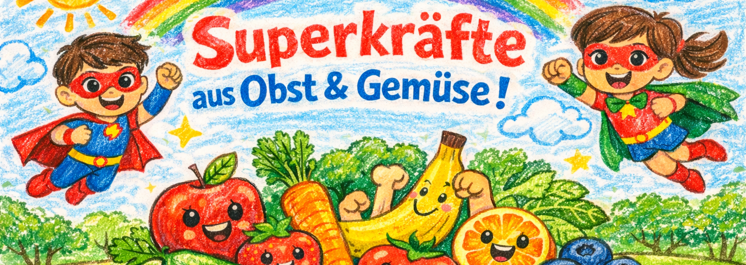 Superkräfte Obst und Gemüse