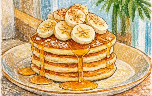 Bananen Pfannkuchen