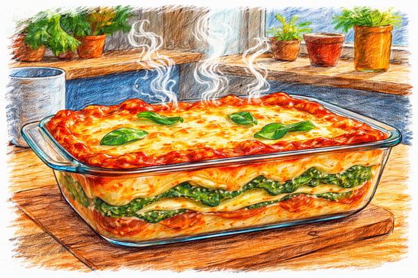 Bunte Gemüse-Lasagne